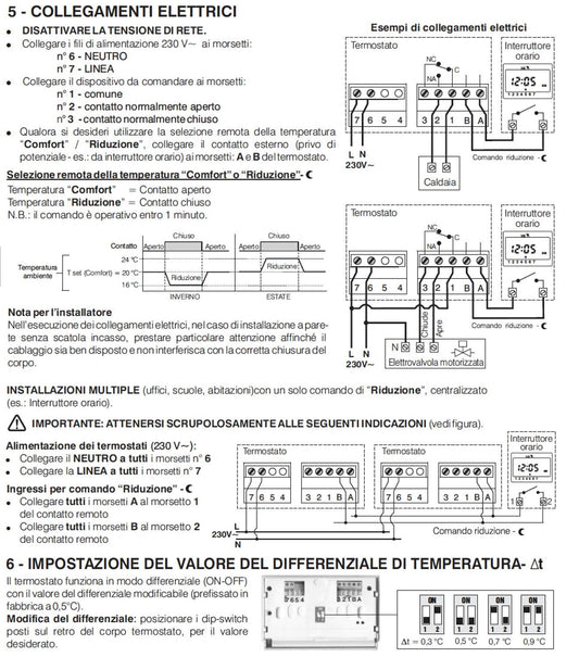 Termostato digitale bianco Perry 1TPTE410 B eleganza e funzi