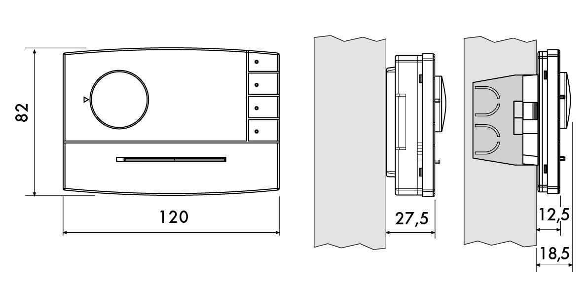 Termostato elettronico Perry 1TPTE503B: design elegante, materiali di alta qualità, installazione semplice. Acquista ora per un comfort duraturo!