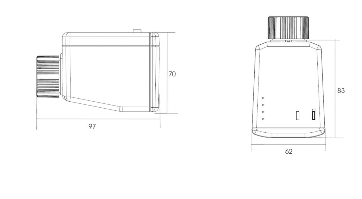 valvola elettronica per termosifoni perry 1txvtrx02 design e