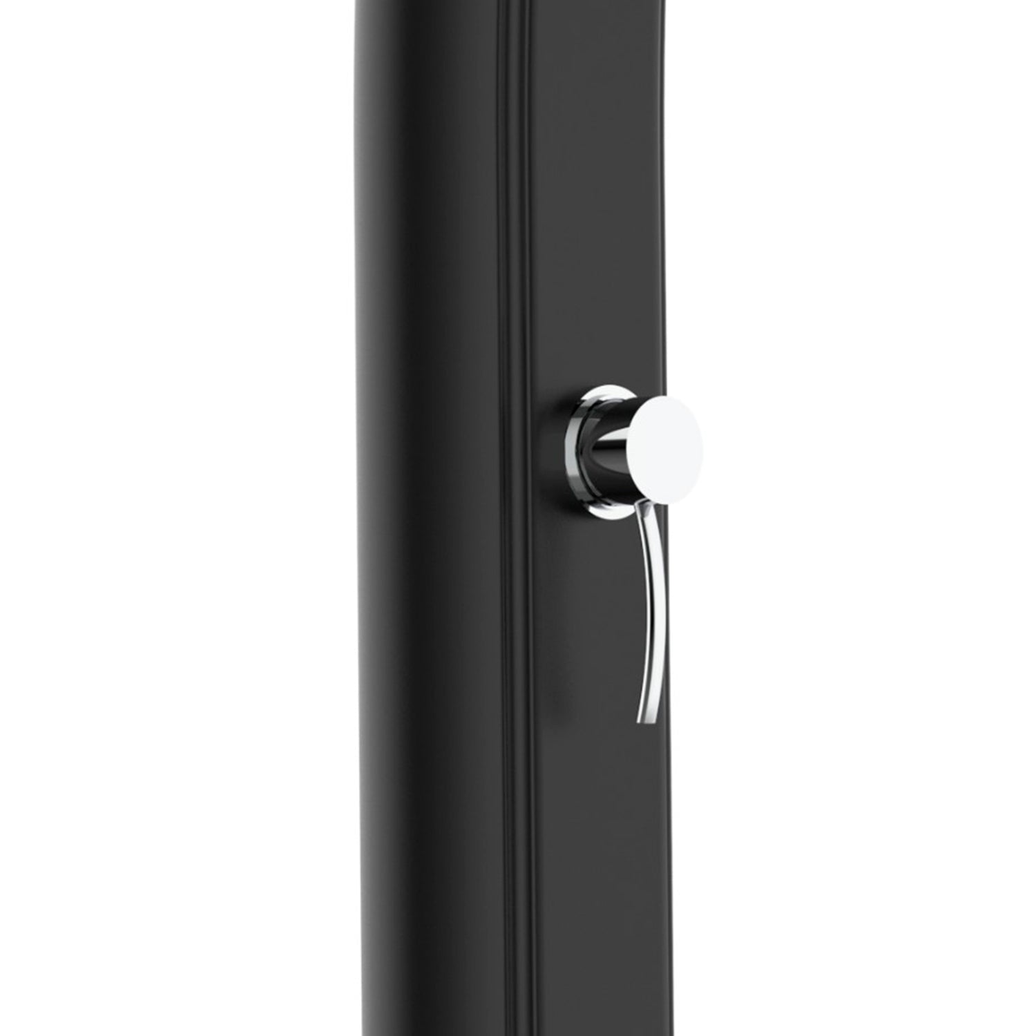 Doccia solare nera Rio Black: design elegante e materiali resistenti