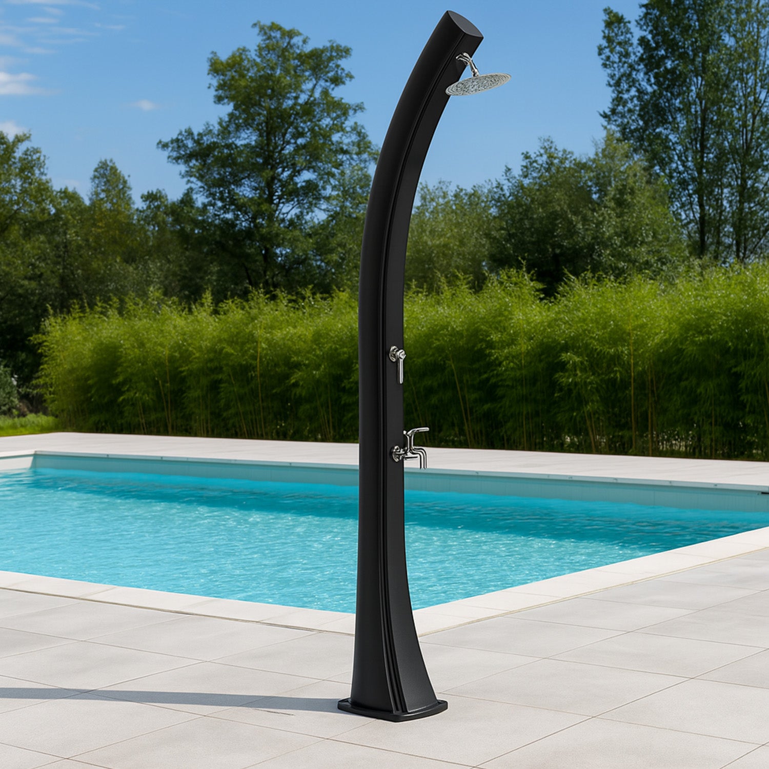 Doccia solare nera Rioxxl Ss0935xxl Black per giardino