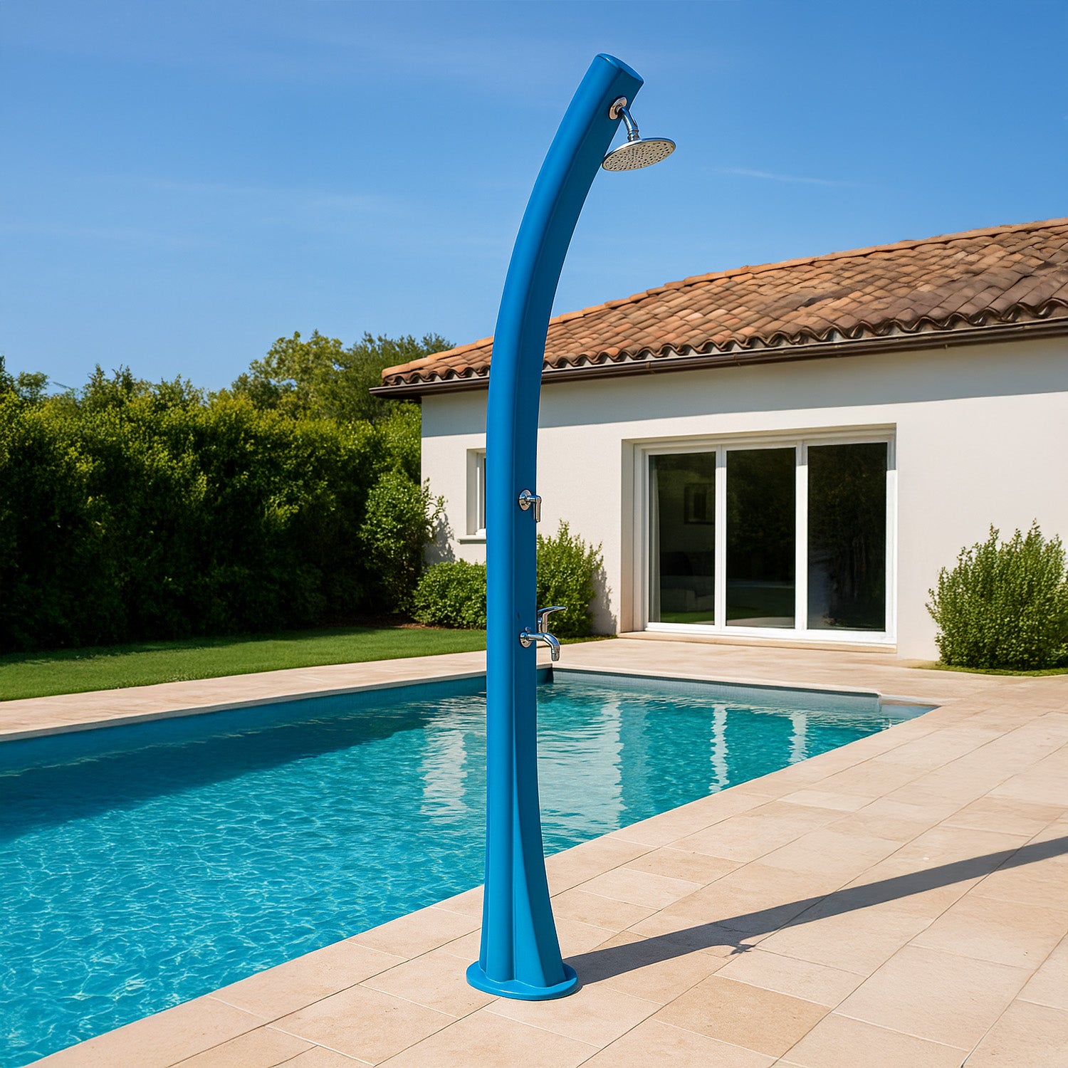 Doccia solare blu grande Rioxxl Ss0935xxl Blue: design elegante, materiali resistenti, installazione facile. Acquista ora!