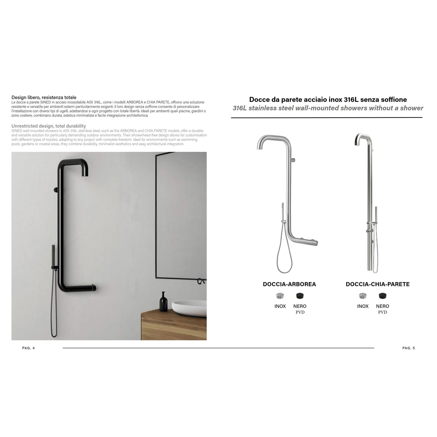Scopri il catalogo Sined Design Acqua 2026 eleganza e qualita