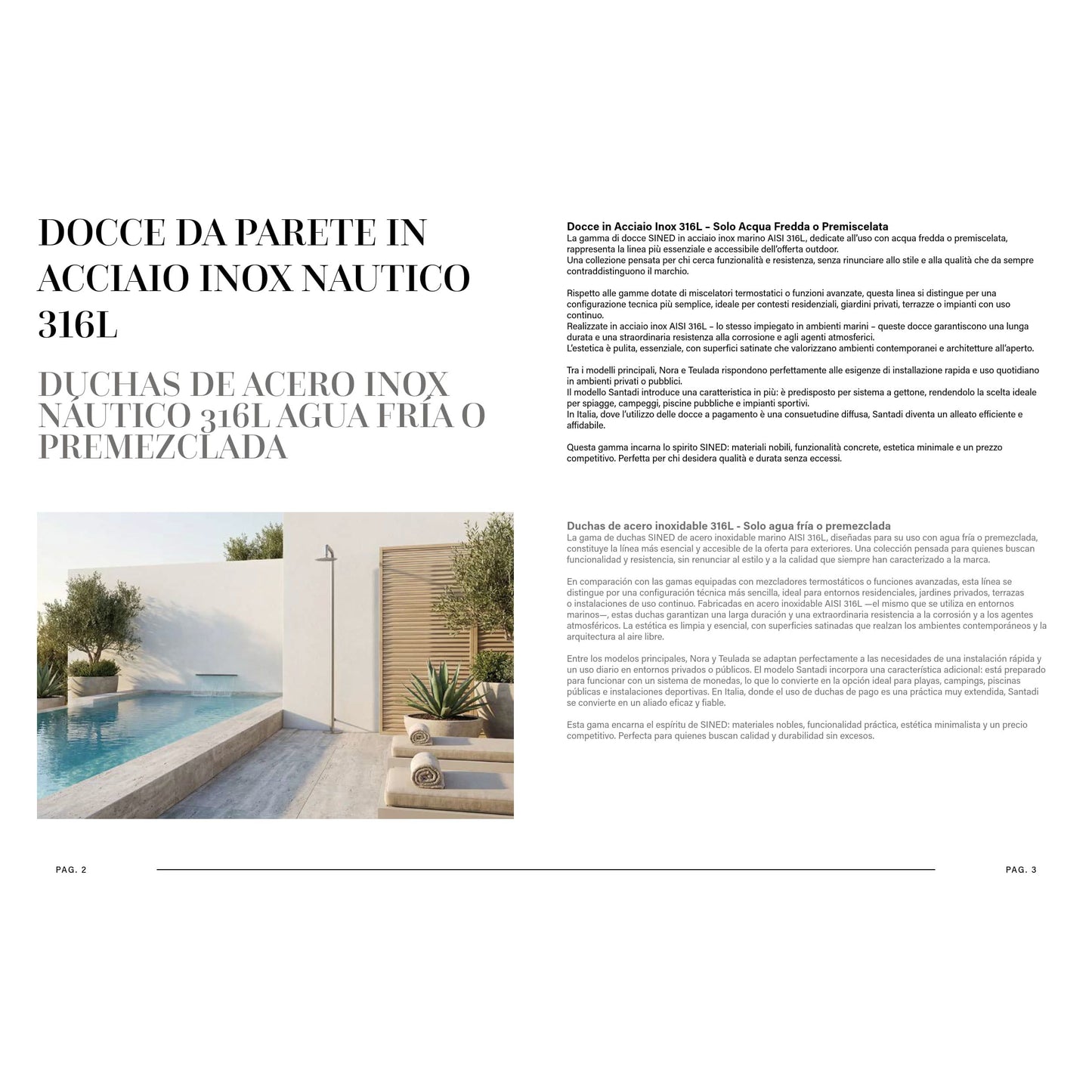 Scopri il catalogo Sined Design Acqua 2026 eleganza e qualita