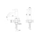 Rubinetto bidet Levante oro inox 316L eleganza e durata