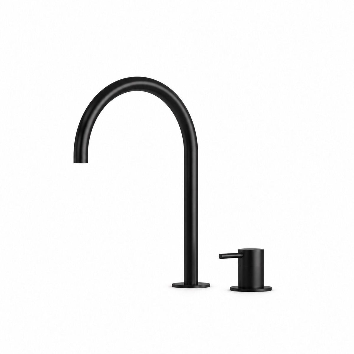 Rubinetto bagno nero Levante 2 fori eleganza e resistenza