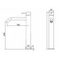 Rubinetto miscelatore lavabo inox alto Levante oro rosa