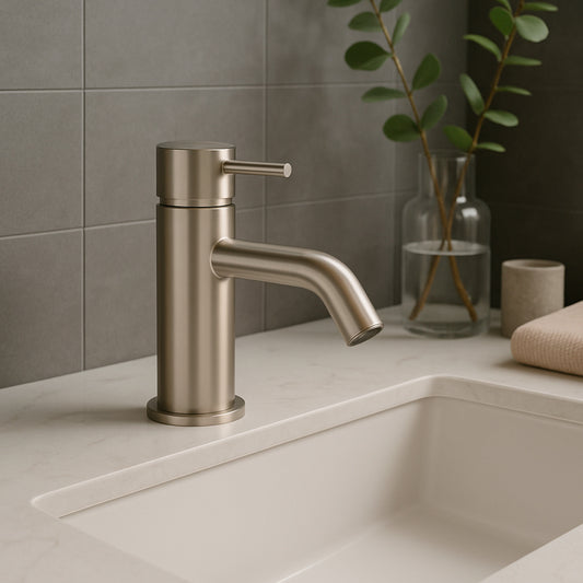 Rubinetto bagno Levante Basso Inox 316L eleganza e durata