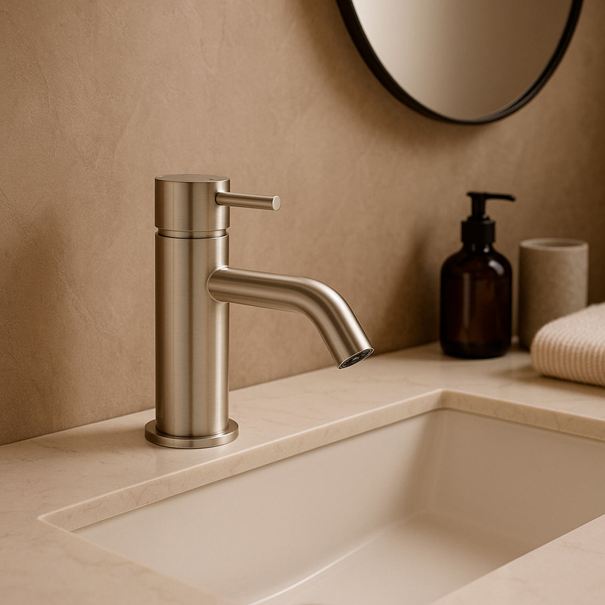 Rubinetto bagno Levante Basso Inox 316L eleganza e durata
