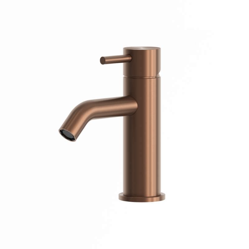 Rubinetto bagno Levante Basso Inox 316L PVD oro rosa