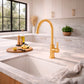 Rubinetto cucina SINED LEVANTE oro inox 316L design elegante e resistente — acquista ora