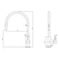 Rubinetto cucina SINED Levante design elegante e resistente