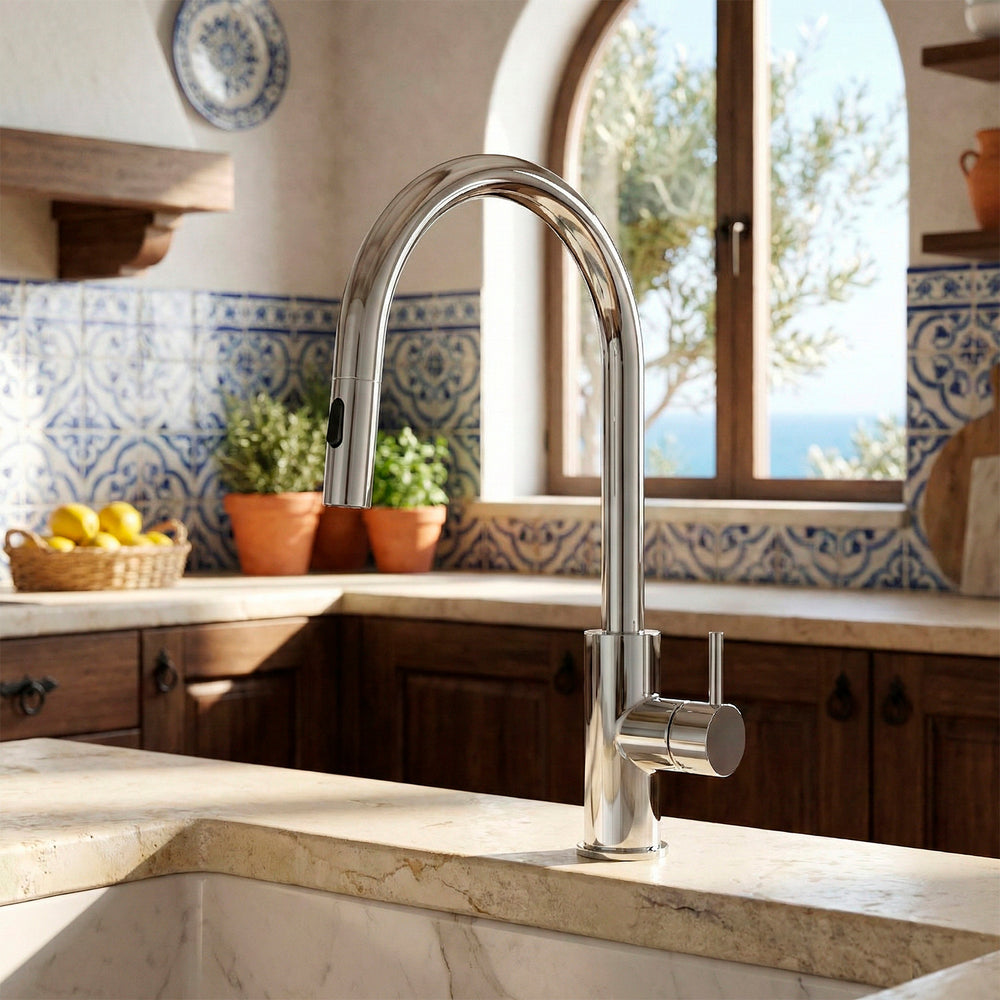 alt
Grifo de cocina SINED LEVANTE de acero inoxidable 316L extraíble