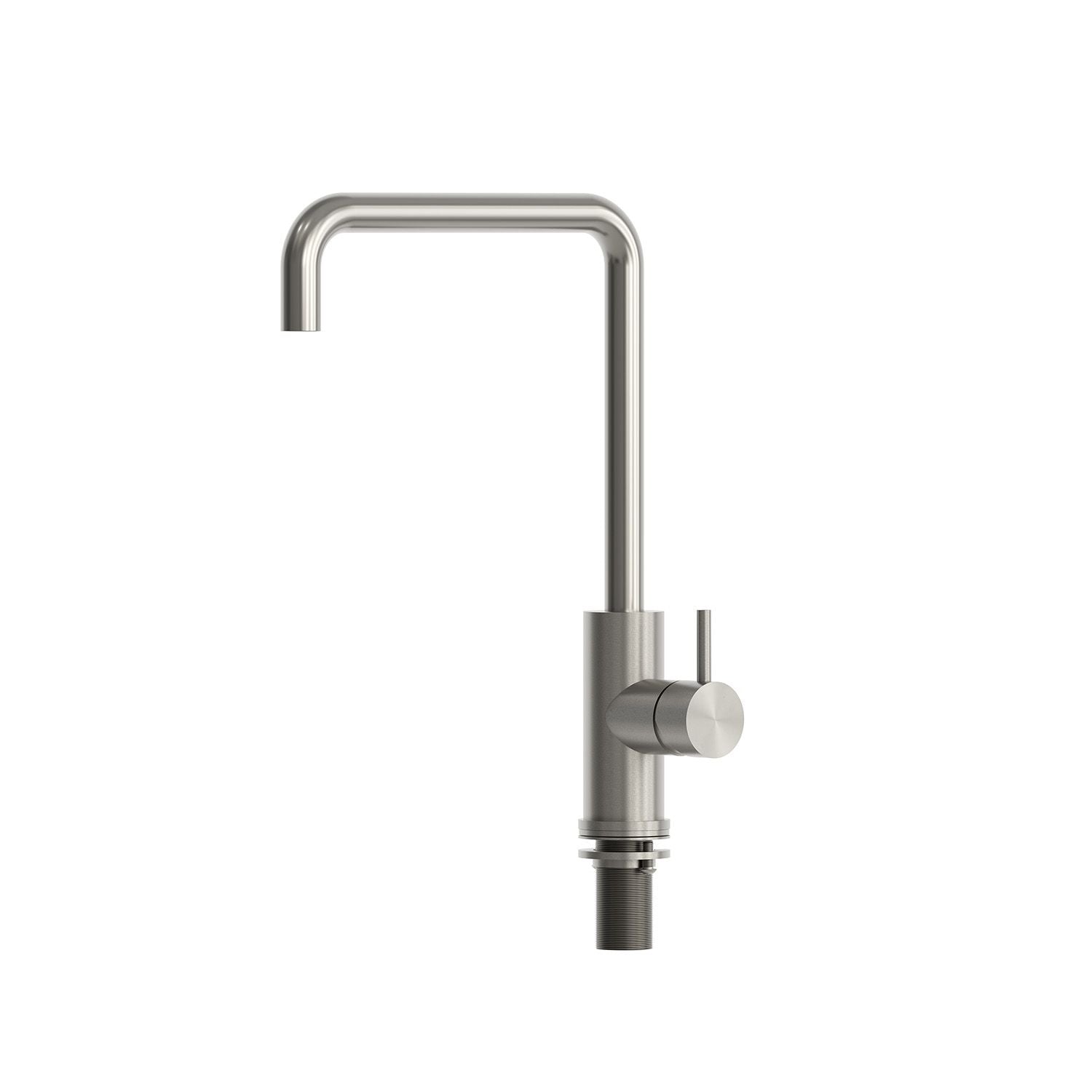 Rubinetto cucina Levante Quadro canna fucile inox 316L