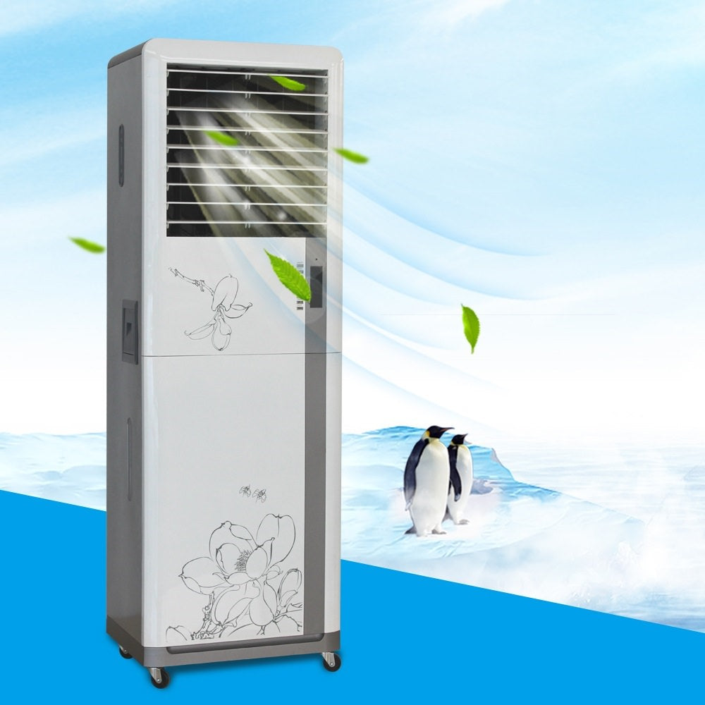 Raffrescatore portatile bianco SINED: design elegante, rinfresca e purifica l'aria fino a 30mq, consumo 3-5L/h. Acquista ora!