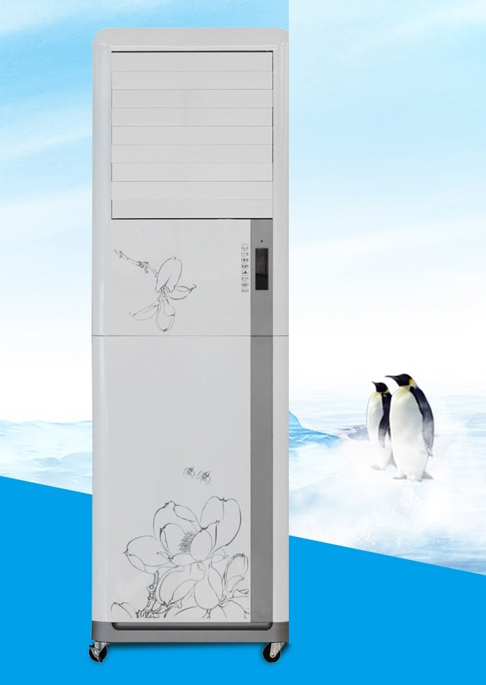 Raffrescatore portatile bianco SINED: design elegante, rinfresca e purifica l'aria fino a 30mq, consumo 3-5L/h. Acquista ora!