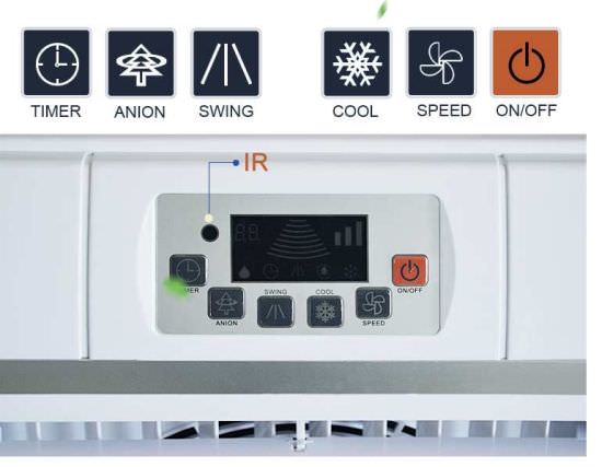 Raffrescatore Evaporativo Portatile SINED 181 con Telecomando