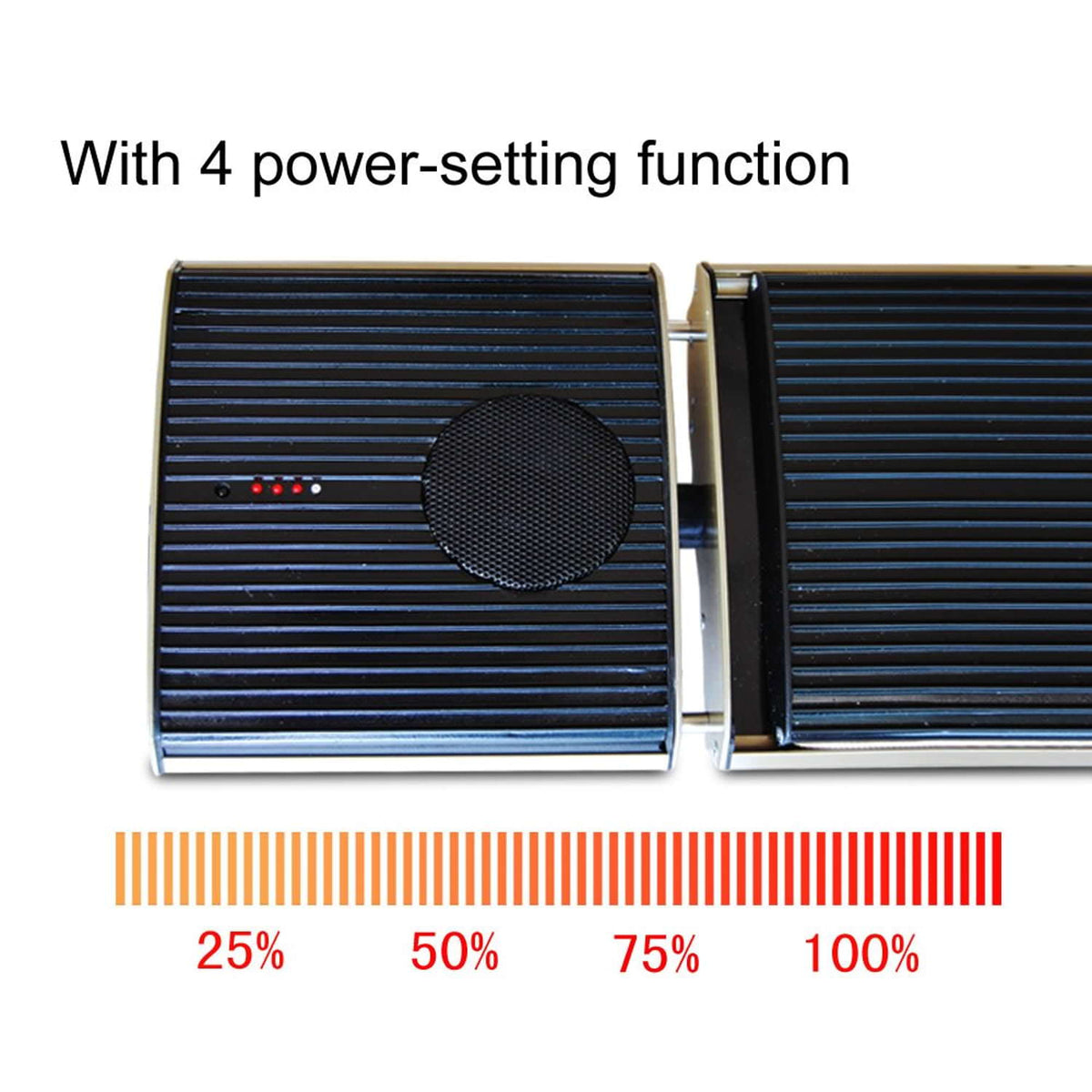 Riscaldatore Infrarossi Bluetooth SINED 1000W con Altoparlan