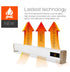 stufa elettrica 1800w con telecomando design elegante
