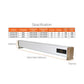 Riscaldatore a battiscopa 2200W SINED: design elegante, alta efficienza energetica e funzionamento silenzioso. Adatto per ambienti domestici e professionali, offre versatilità di posizionamento e controllo remoto. Acquista ora per un comfort duraturo e u