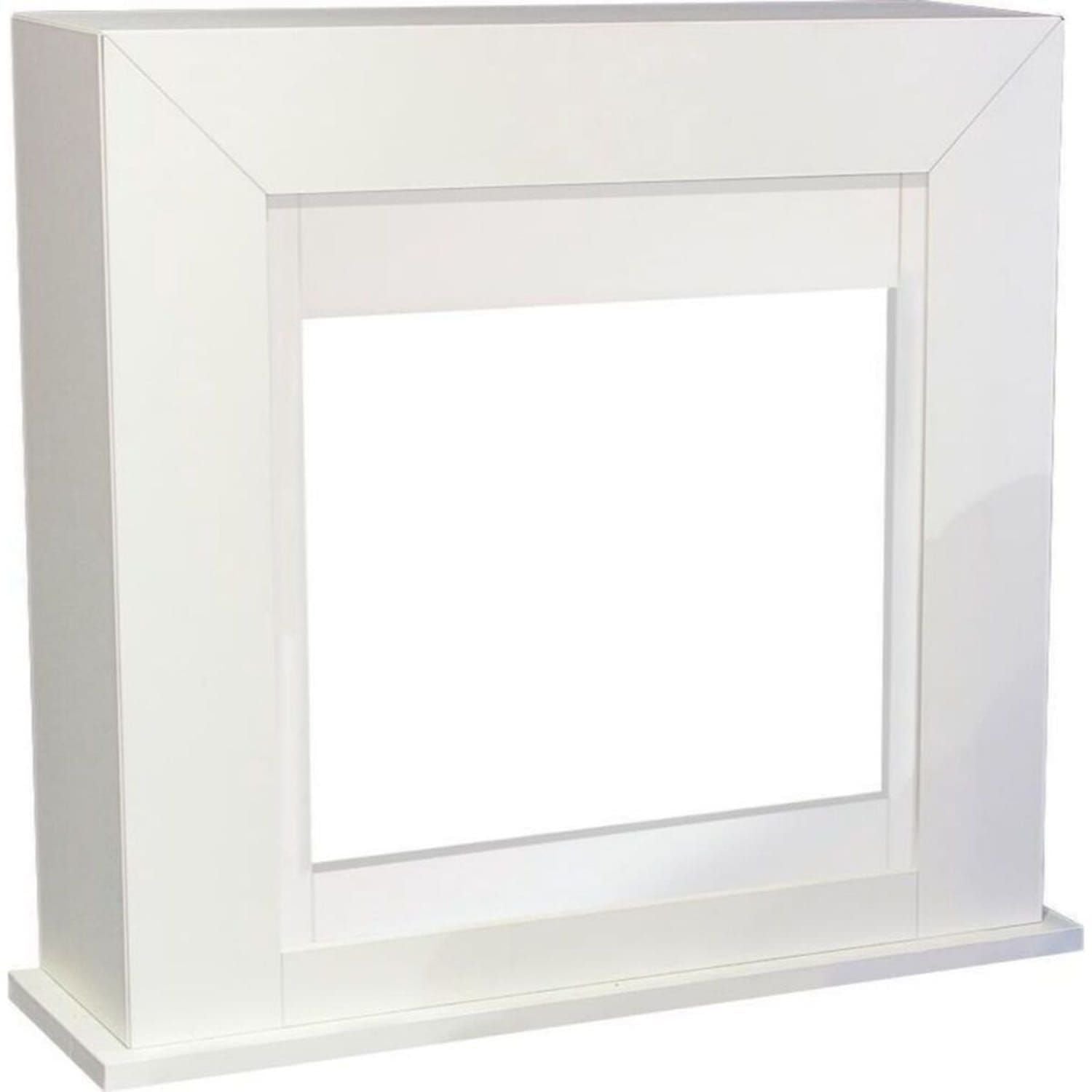 Cornice per camino Adra in MDF bianco: eleganza e robustezza, acquista ora!