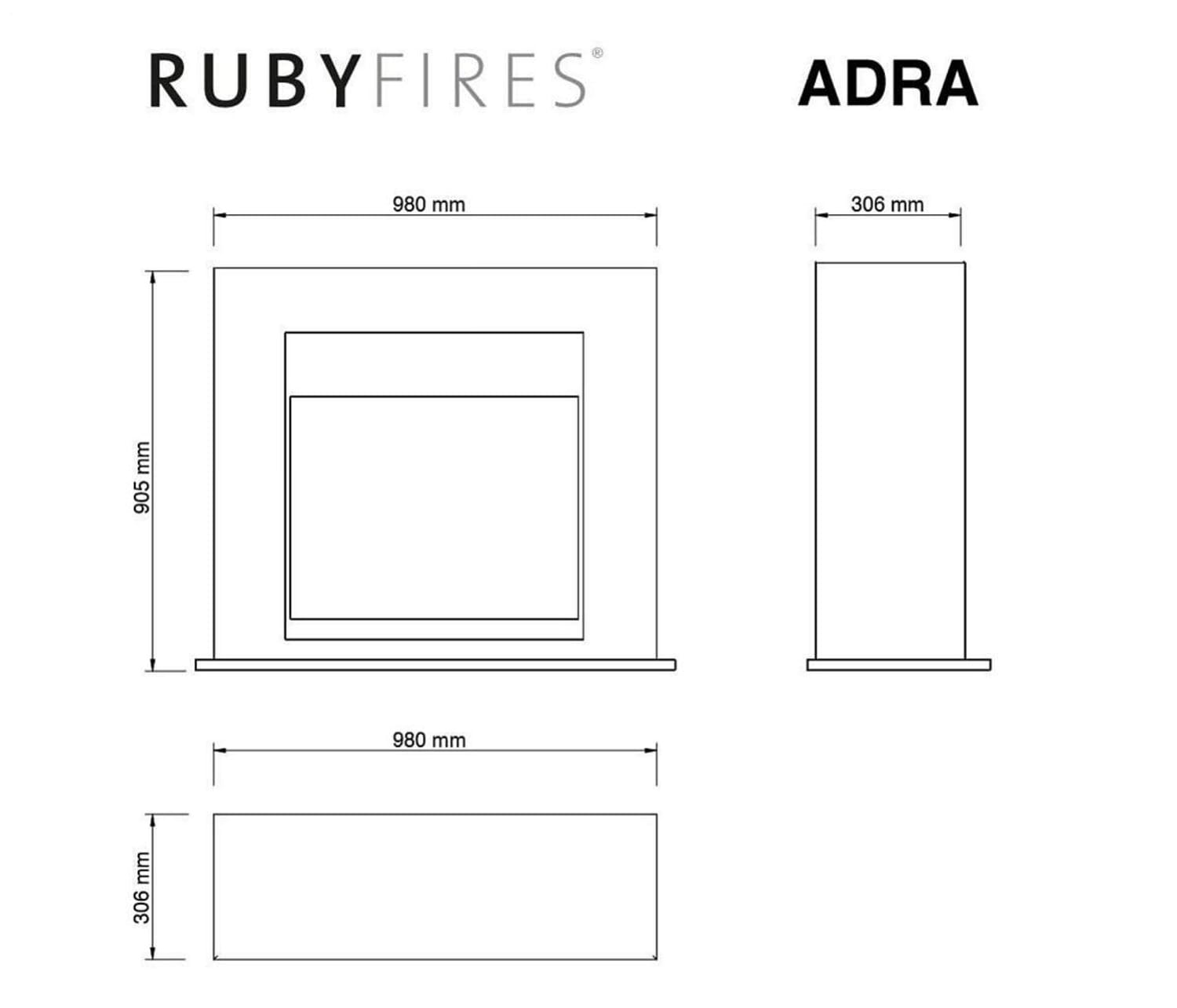 Cornice per camino Adra in MDF bianco: eleganza e robustezza, acquista ora!