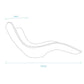 lettino da giardino bianco in plastica assunta design modern