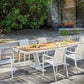 Sedia giardino Chieri bianca: design moderno, resistente e impilabile.