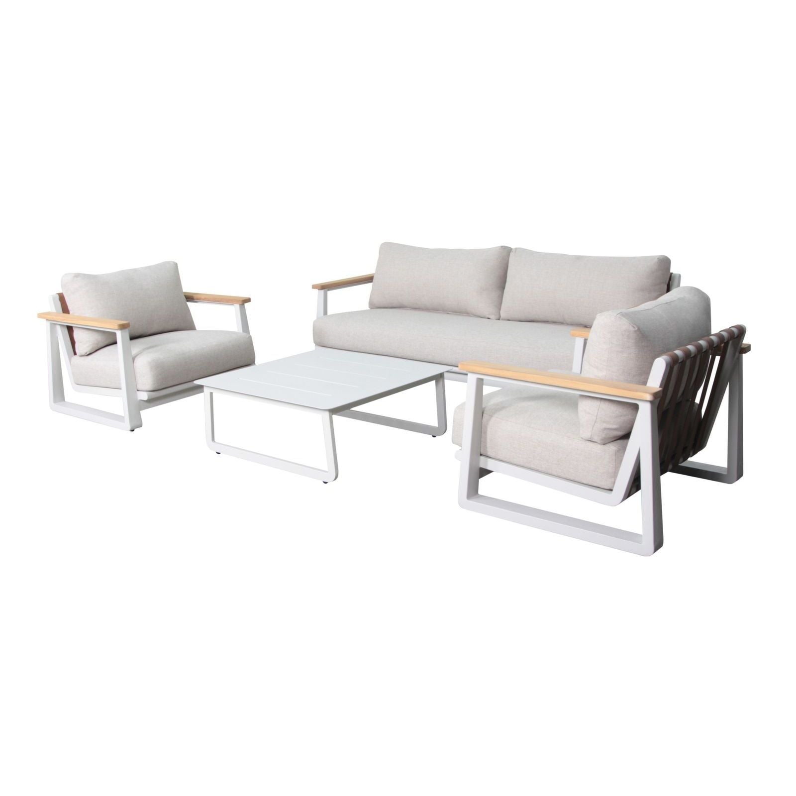 Set divano 2 posti + 2 poltrone cuoio