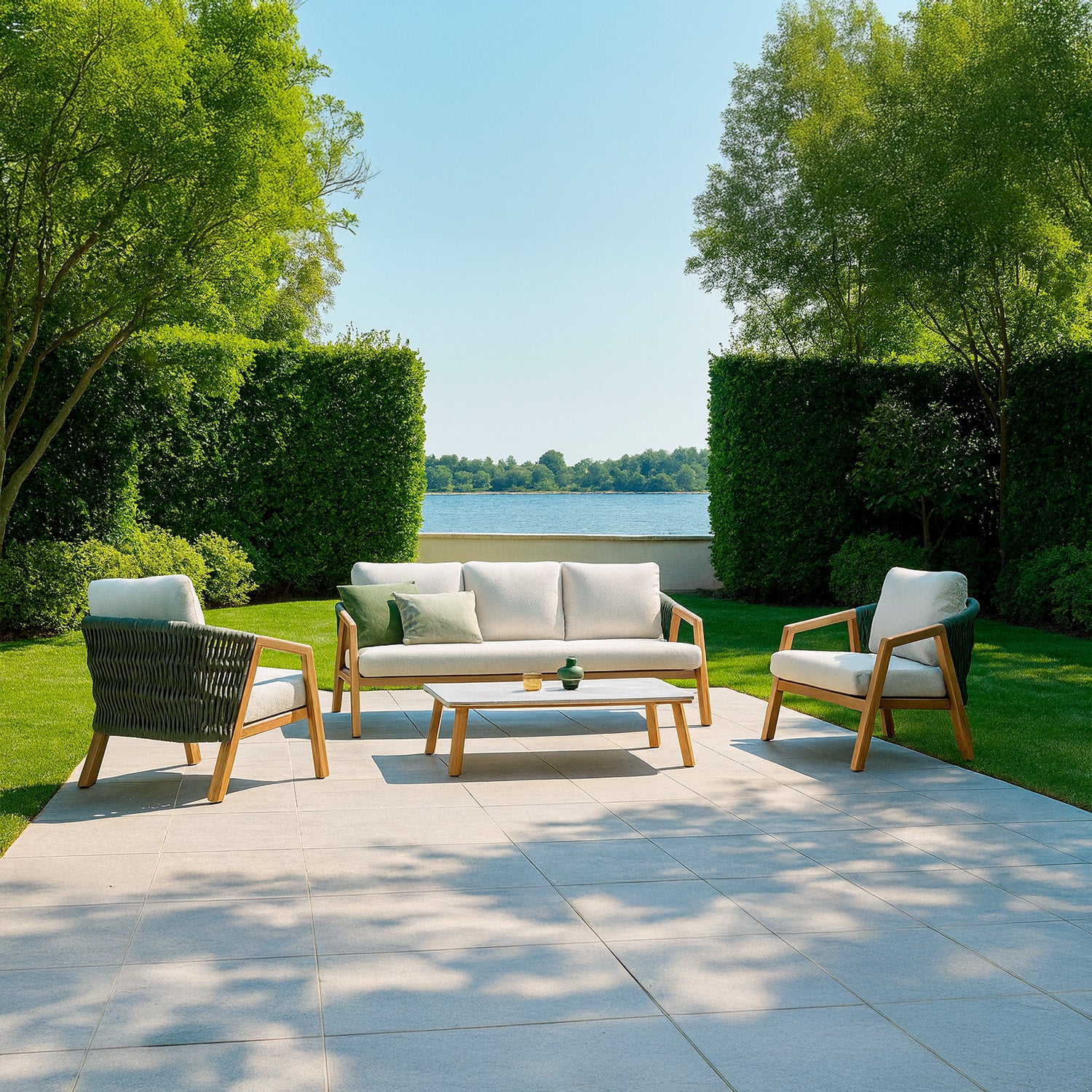 Set divano giardino CUNEO eleganza e comfort per esterni