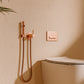 Set doccino flessibile da parete water oro rosa: eleganza e funzionalità per il tuo bagno. Realizzato con materiali di alta qualità, resistente nel tempo e dal design moderno, è ideale per chi cerca il massimo del comfort in casa e in spazi professionali