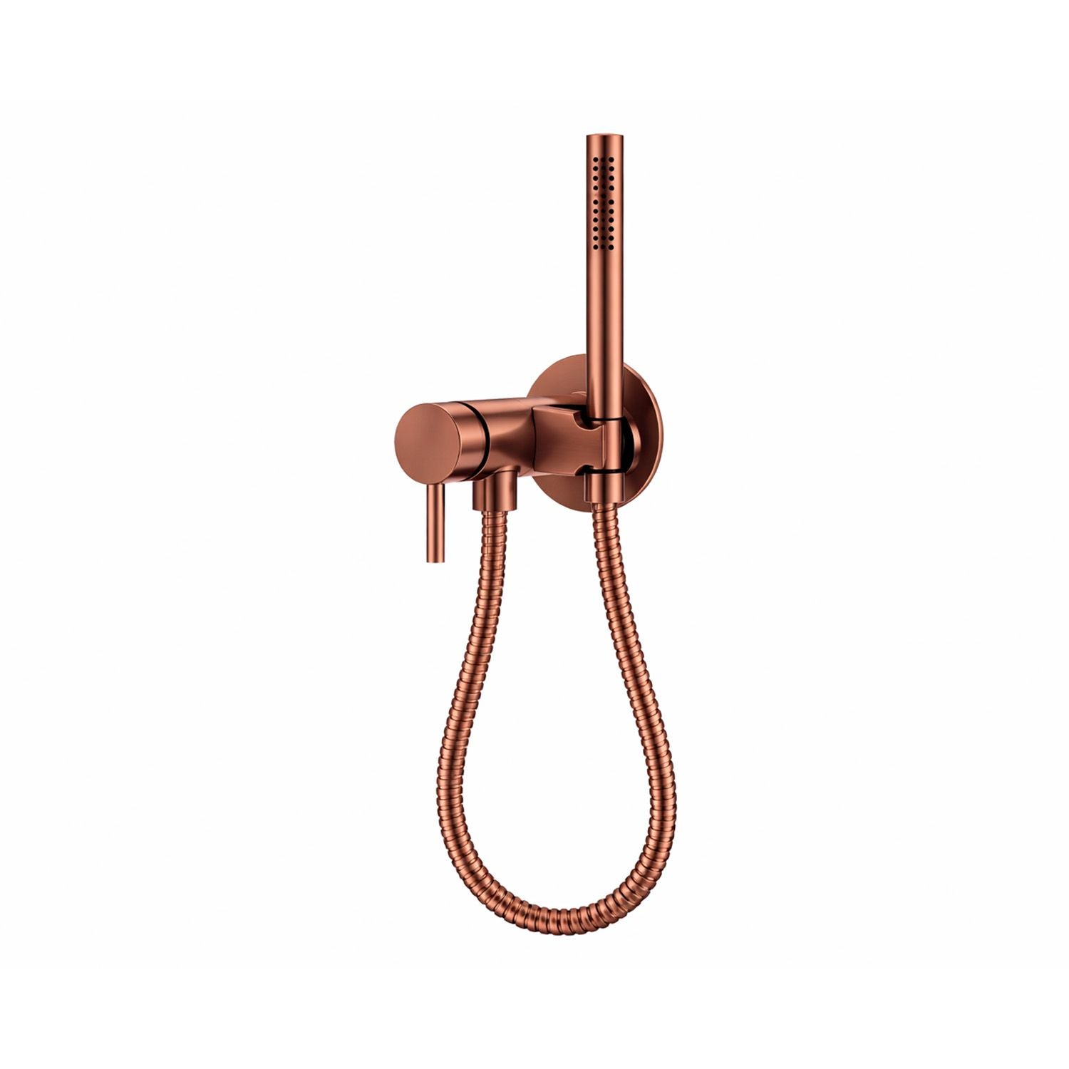 Set miscelatore a muro con doccino oro rosa eleganza e durata