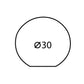 Sfera luminosa led 30 cm, design elegante e resistente, ideale per interni ed esterni.