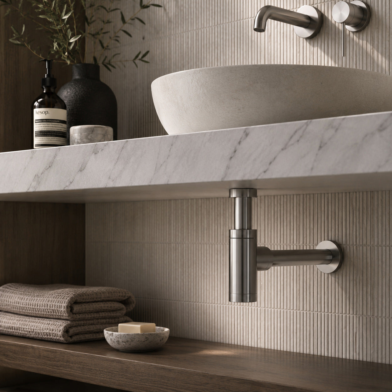 Sifone Levante in acciaio inox eleganza e resistenza