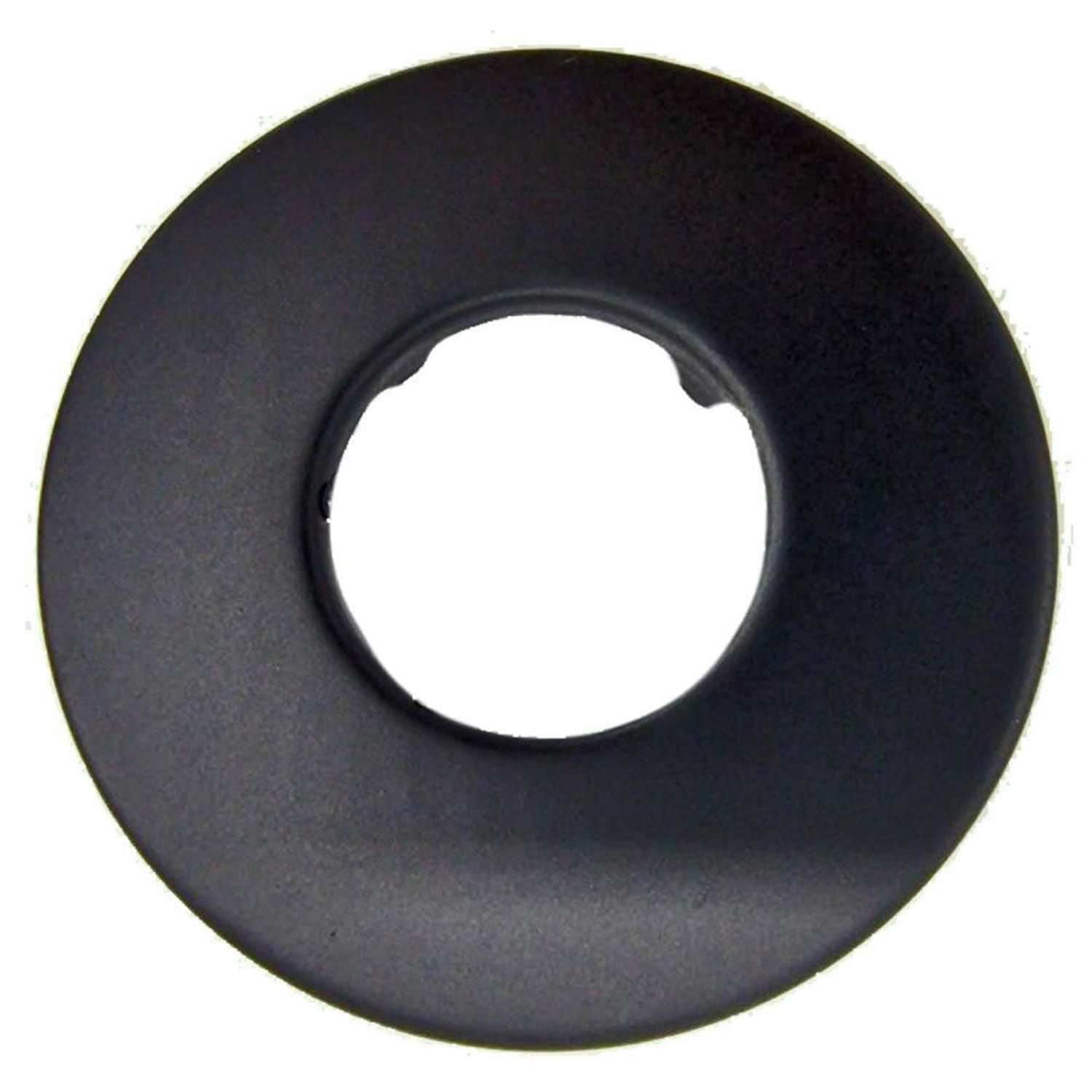 Anello copertura raccordo soffione doccia nero opaco in acciaio inox