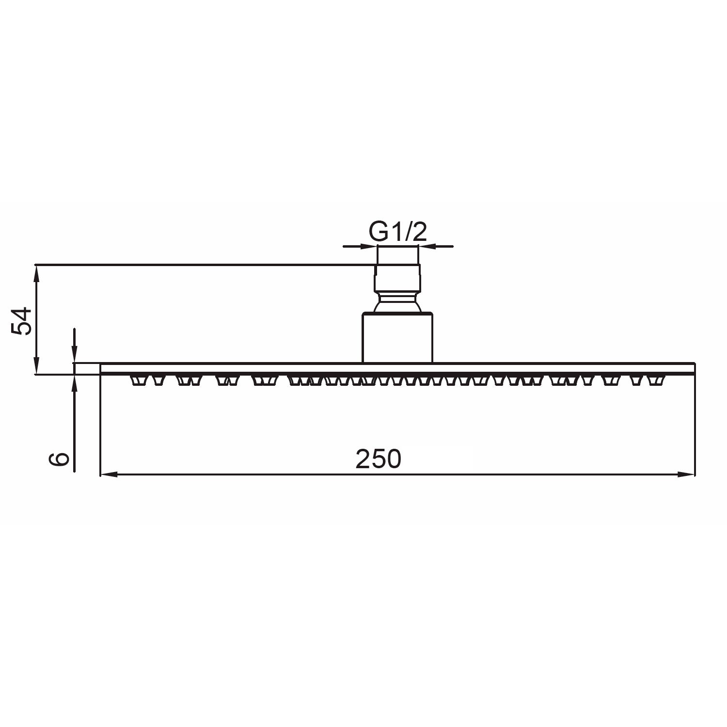 Soffione doccia 25 cm inox 316L eleganza e durata