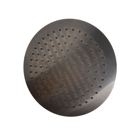 25 cm black stainless steel shower head, elegance and durability for your bathroom