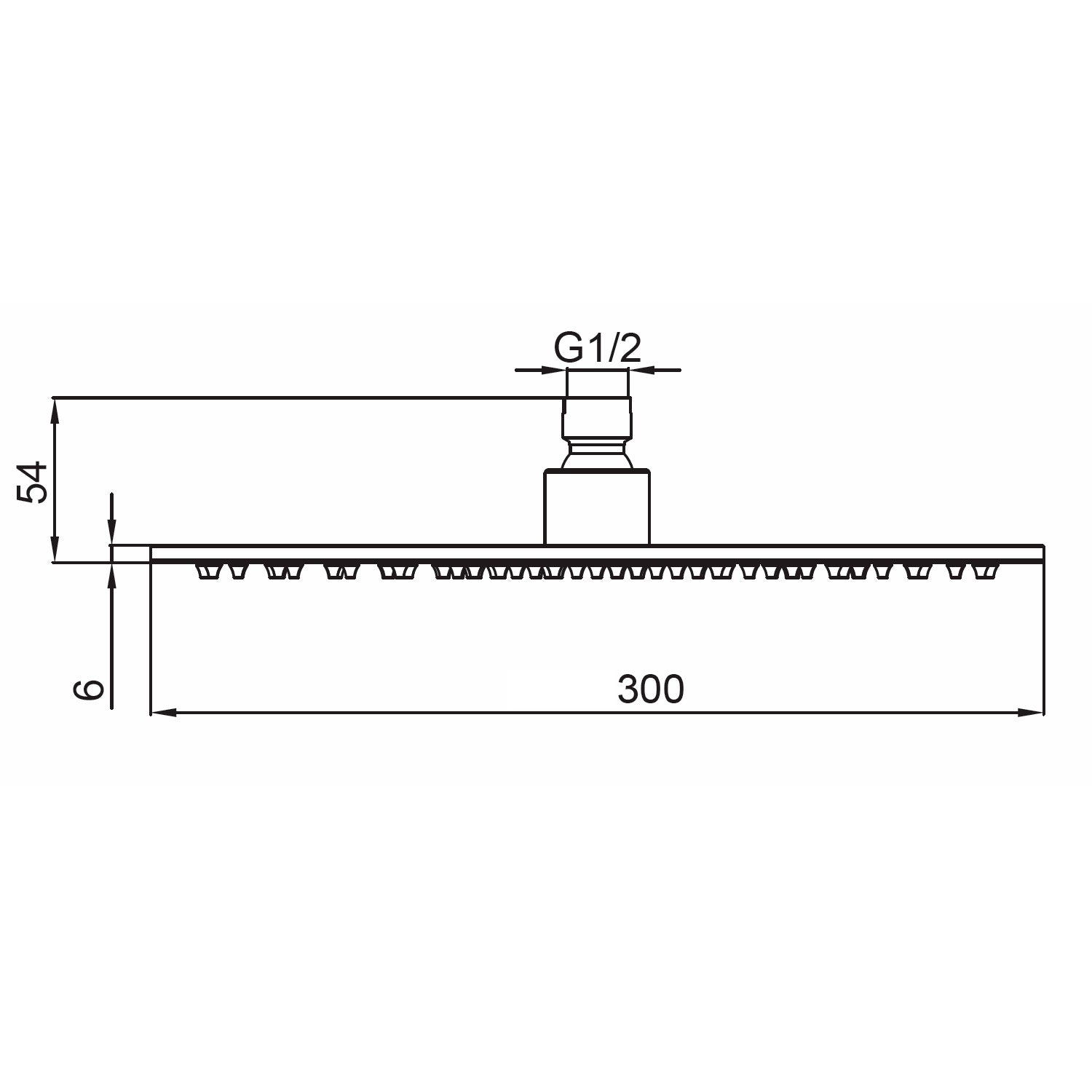 Soffione doccia inox 30 cm eleganza e resistenza