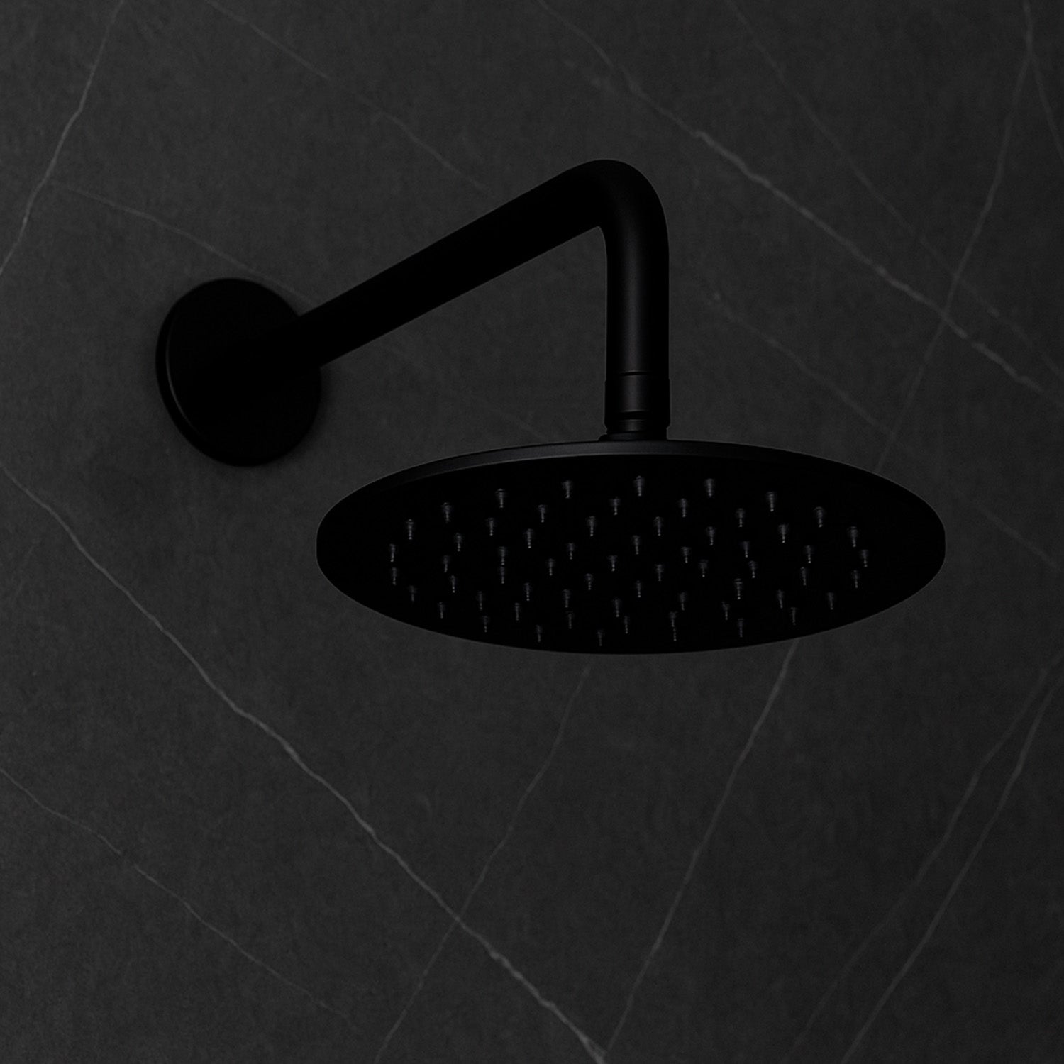Soffione doccia inox nero 30 cm eleganza e durata