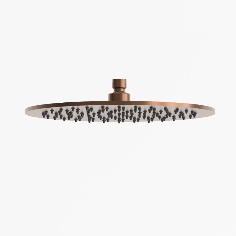 Soffione doccia inox oro rosa 30 cm: eleganza e durata