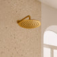 Soffione doccia inox oro 30 cm eleganza e durata