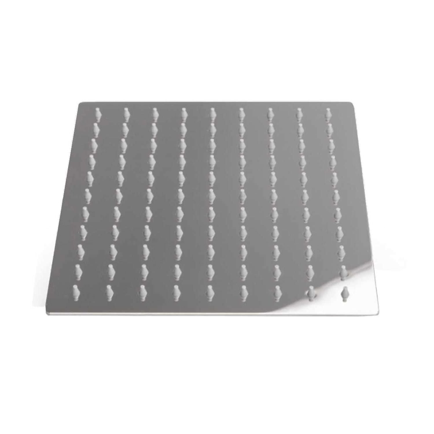 Soffione doccia quadrato 15 cm in acciaio cromato: eleganza e durata per il tuo bagno