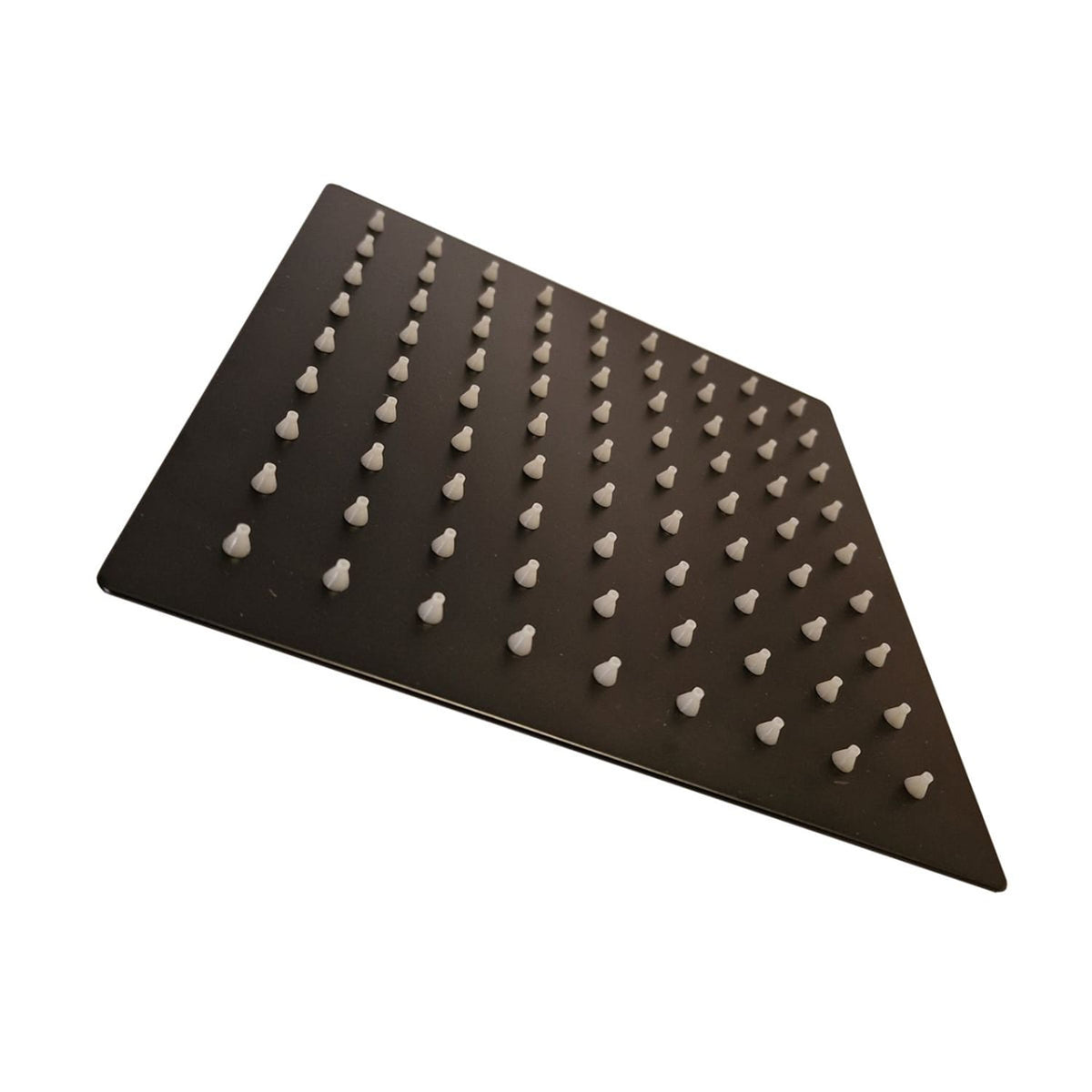 Soffione doccia quadrato 6 nero in acciaio inox eleganza e q