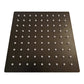 Soffione doccia quadrato 6 nero in acciaio inox eleganza e q