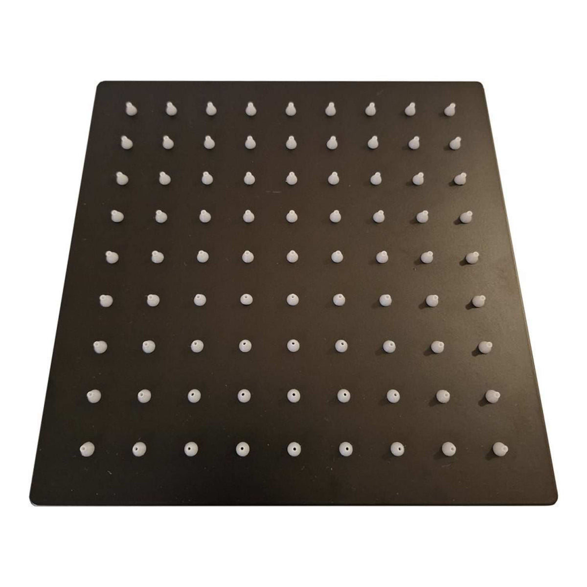 Soffione doccia quadrato 6 nero in acciaio inox eleganza e q