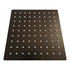 Soffione doccia quadrato 6 nero in acciaio inox eleganza e q
