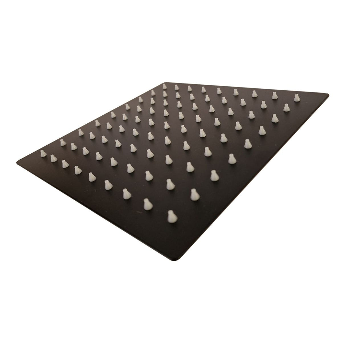 Soffione doccia quadrato 6 nero in acciaio inox eleganza e q
