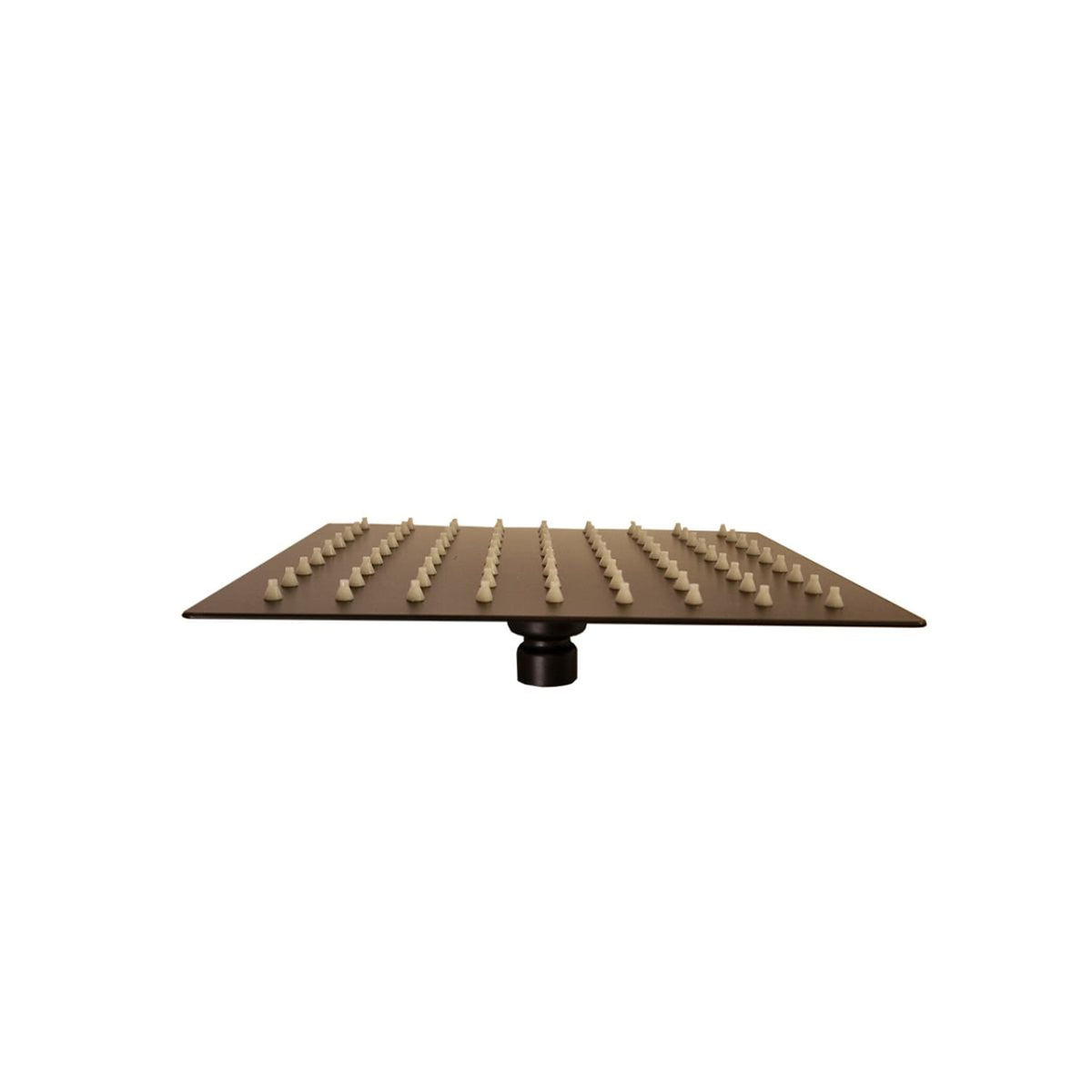 Soffione doccia quadrato 6 nero in acciaio inox eleganza e q