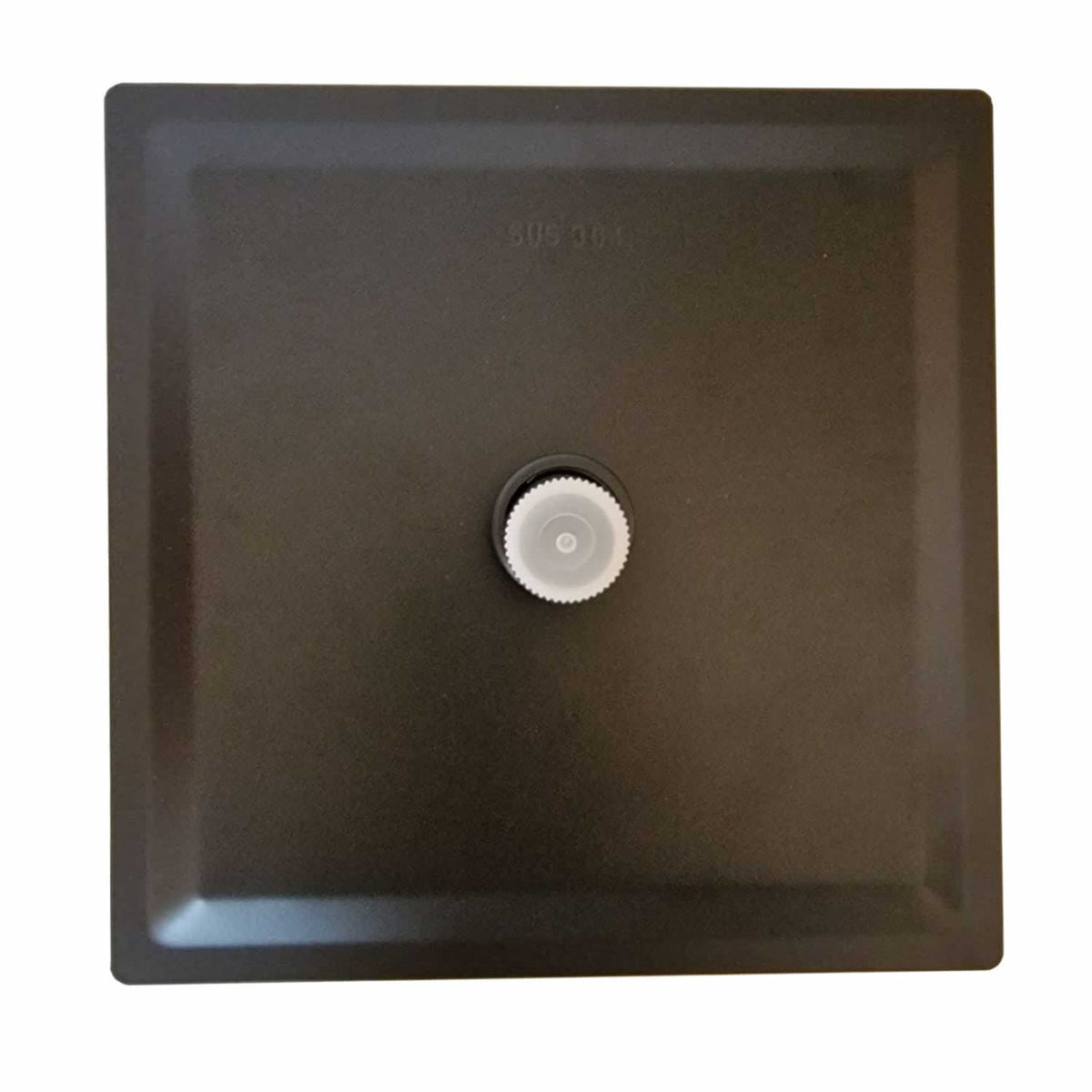 Soffione doccia quadrato 6 nero in acciaio inox eleganza e q