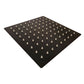 Soffione doccia quadrato nero opaco in ABS, design elegante e resistente